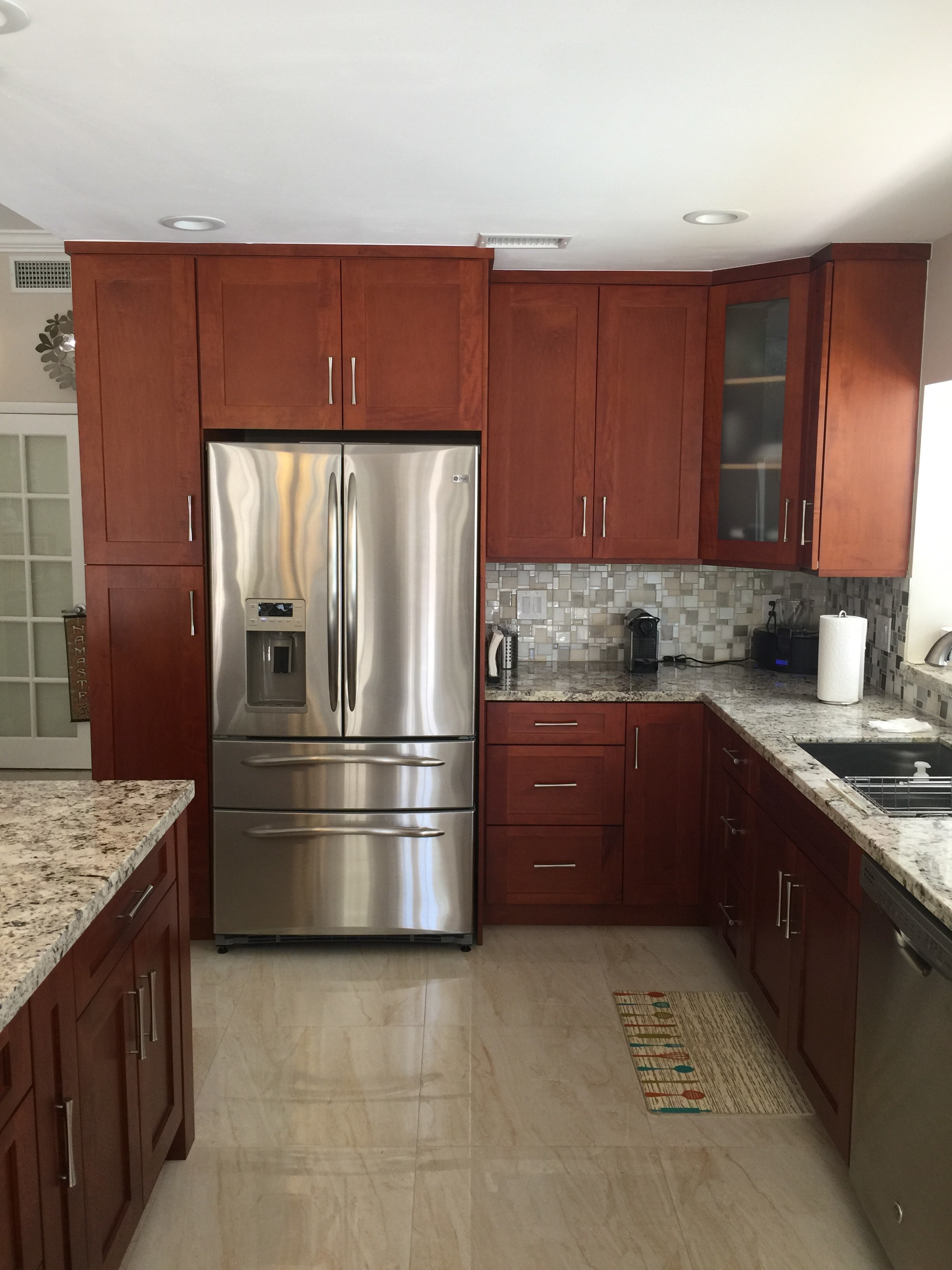 All Wood Kitchen Cabinet Installation